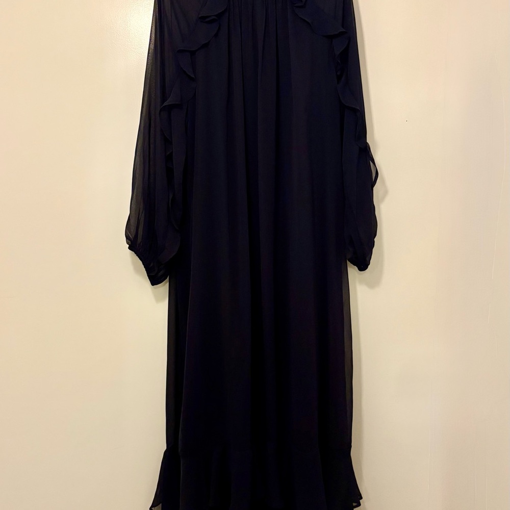 Ann Taylor Midnight Blue Long Sleeve Dress